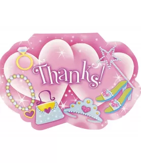 Princess Thank You Cards With Envelopes (8ct)