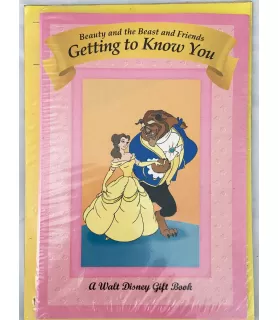 Beauty And The Beast And Friends Getting To Know You Vintage  'A Walt Disney Gift Book' (1ct)
