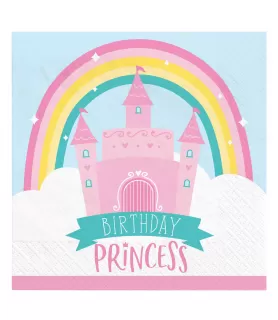 Princess Castle Birthday Lunch Napkins (16ct)