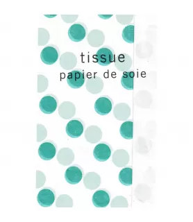 Hallmark 'Teal Polka Dot ' Tissue Paper (6 sheets)