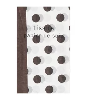 Hallmark 'Brown Polka Dot ' Tissue Paper (6 sheets)