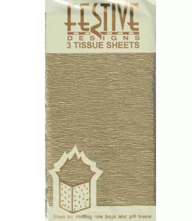  Tissue Paper 'Gold' (3 sheets)