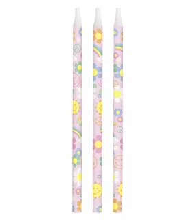 Groovy 'Daisy' Birthday Candles (12ct)