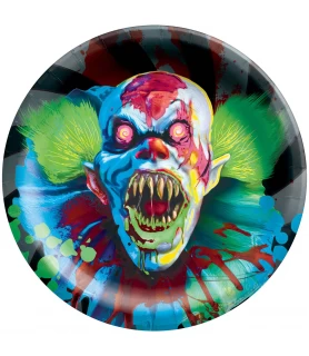 Creepy Carnival Blacklight Small Paper Plates (20ct)