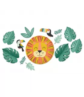 Jungle Party 'Get Wild' Wall Decorating Kit (1ct)