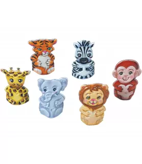 Jungle Animals Finger Puppets / Favors (6ct)