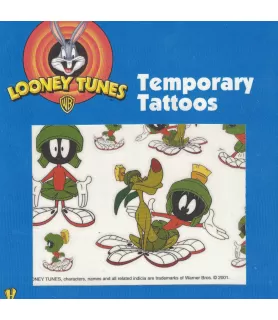 Vintage Marvin The Martian Temporary Tattoos (1 sheet)