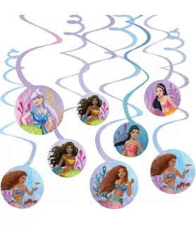 The Little Mermaid 'Beyond The Sea' Hanging Swirl Decorations (8ct)