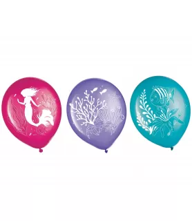 The Little Mermaid 'Beyond The Sea' Latex Balloons (6ct)