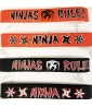 Happy Birthday 'Ninja' Rubber Bracelets / Favors (4ct) Happy Birthday 'Ninja' Rubber Bracelets / Favors (4ct)