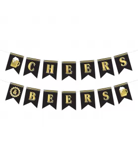 Over the Hill 'Better With Age' Paper Layered Beer Banner (1ct)