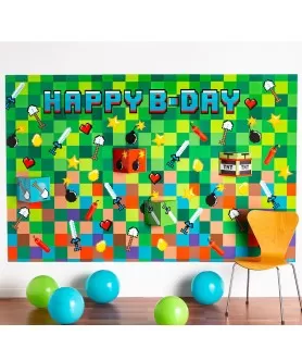 Pixel Party Deluxe Scene Setter Backdrop Kit (1ct)