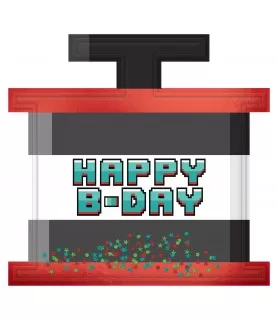 Pixel Party Jumbo Confetti Cutout Decoration (1ct)