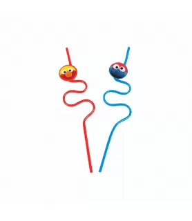 Sesame Street 'Sesame Street Party' Squiggle Straws / Favors (2pc)