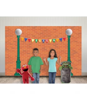 Sesame Street 'Everyday' Customizable Deluxe Backdrop Kit (1ct)