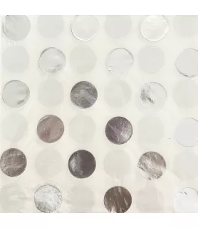 Silver Foil Polka Dots Small Napkins (16ct)