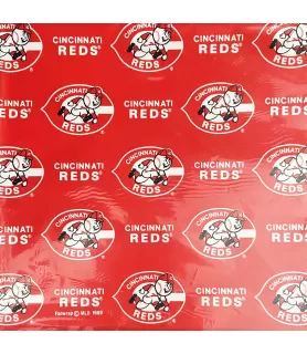 MLB Cincinnati Reds Vintage 1989 Folded Gift Wrap Paper (4 sheets)