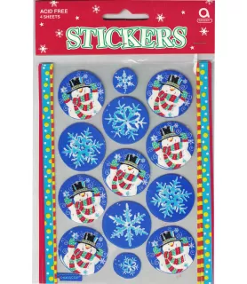 Winter Snowman Stickers (4 sheets)