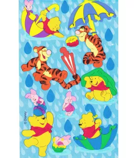 Winnie the Pooh And Friends 'Rainy Day' Sticker  (2 sheets)