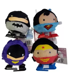 Justice League Plush Wind-Up Favors (4pc)