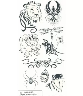 Gotta Glo Animals Temporary Tattoos (10ct)