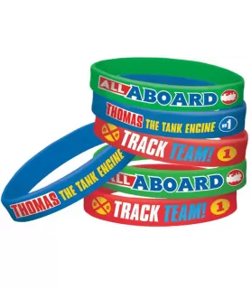 Thomas the Tank Engine 'All Aboard Friends' Rubber Bracelets / Favors (6ct)