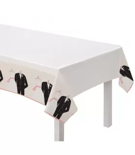 Wedding Attire Plastic Tablecover (1ct)