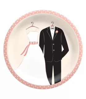 Wedding Attire Large Paper Plates (8ct)