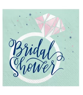 Mint Bridal Shower Small Napkins (16ct)