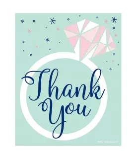 Mint Bridal Shower Thank You Postcards w/ Envelopes (8ct)