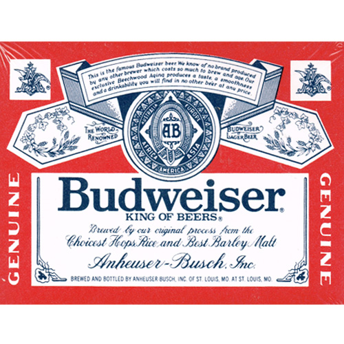 Happy Birthday 'Budweiser' Invitations w/ Envelopes (8ct)