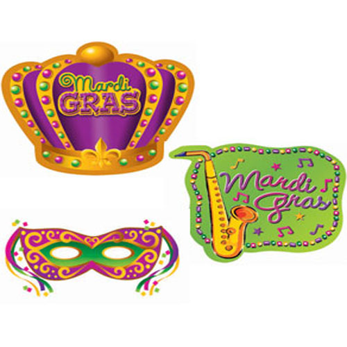 mardi gras cutouts