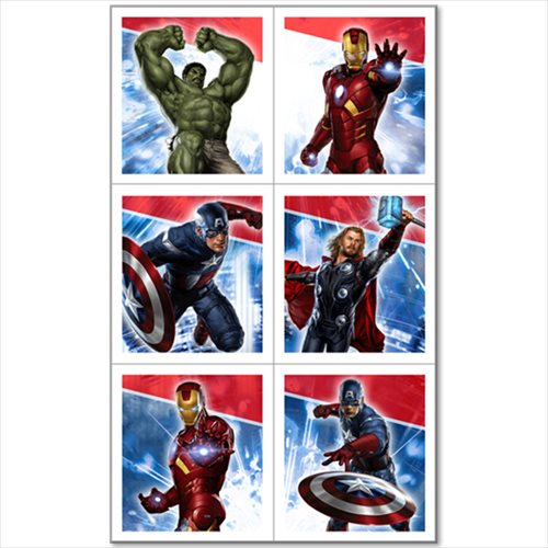 avengers stickers 4 sheets