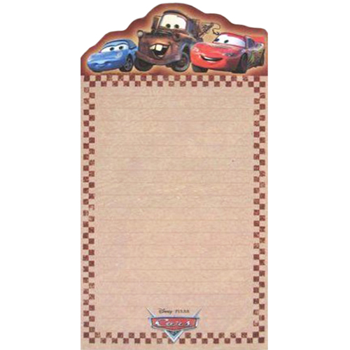 Cars Notepad / Favor (1ct)