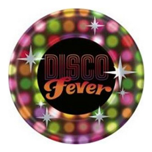 Disco fever extra large paper plates 8ct 