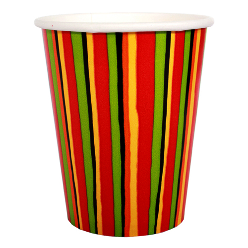 Fiesta Stripes 9oz Paper Cups (8ct)