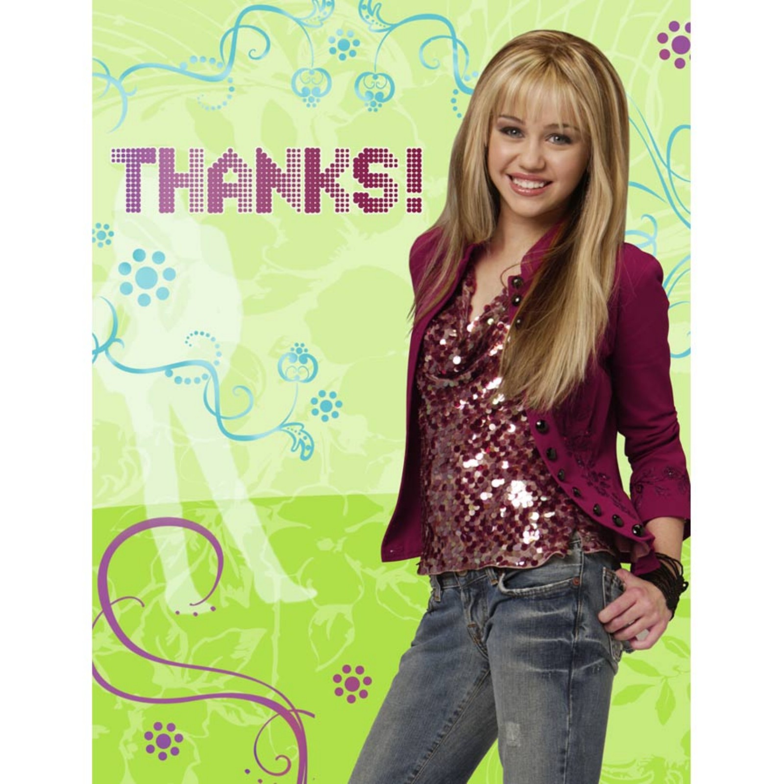 Hannah Montana Thank You Notes W Env 8ct