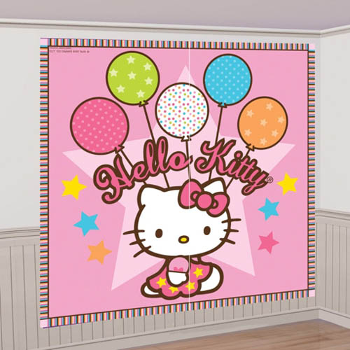 Hello Kitty 'Balloon Dream' Wall Poster Decorating Kit (2pc)