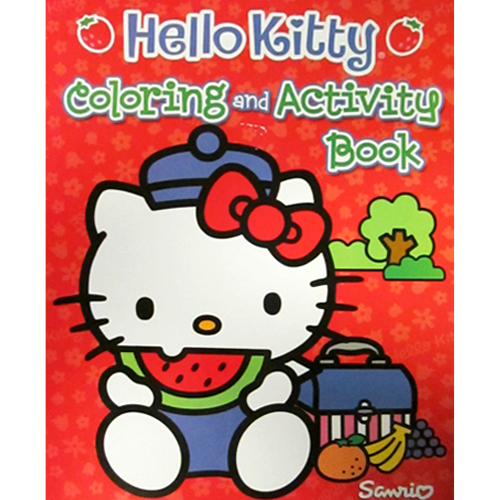 Download Hello Kitty Red Giant Coloring and Activity Book (1ct)