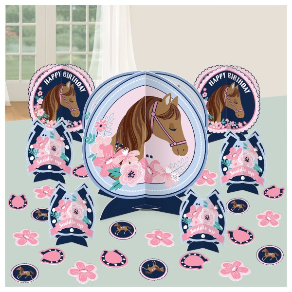 Horse 'Saddle Up' Table Decorating KIt (27pcs)