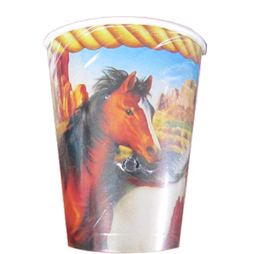 Running Horses 9oz Paper Cups (8ct)