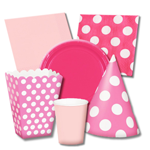 Pink and White Party Supplies