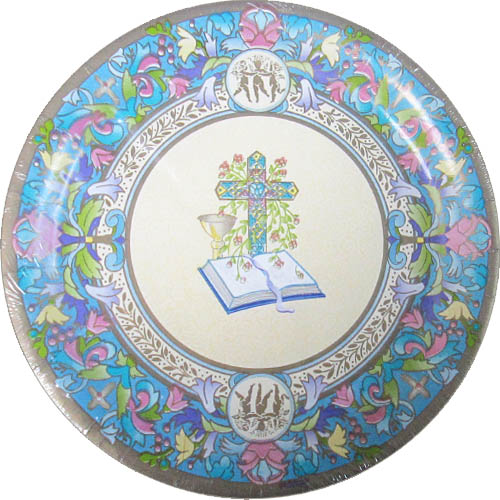 Religious 'Blessed Events' Large Paper Plates (8ct)