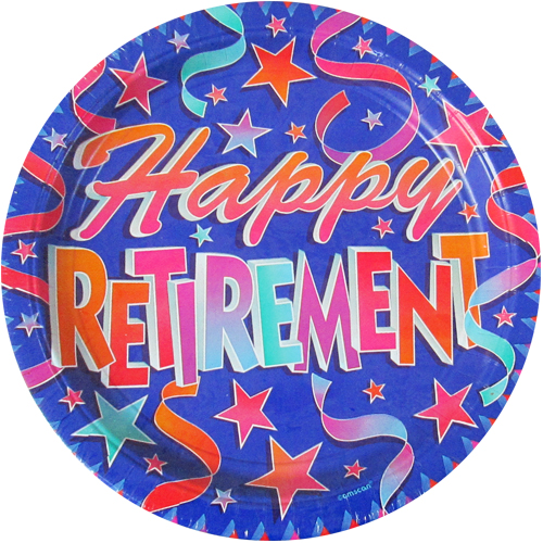 Retirement Large Paper Plates (8ct)