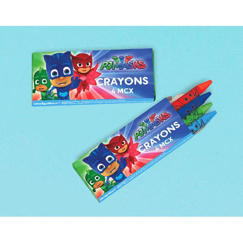 Download PJ Masks 4-Pack Mini Crayons / Favors (12ct)