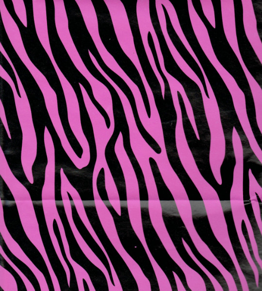 Zebra Stripes 'Pink and Black' Animal Print Off-Roll Gift Wrap (1ct)