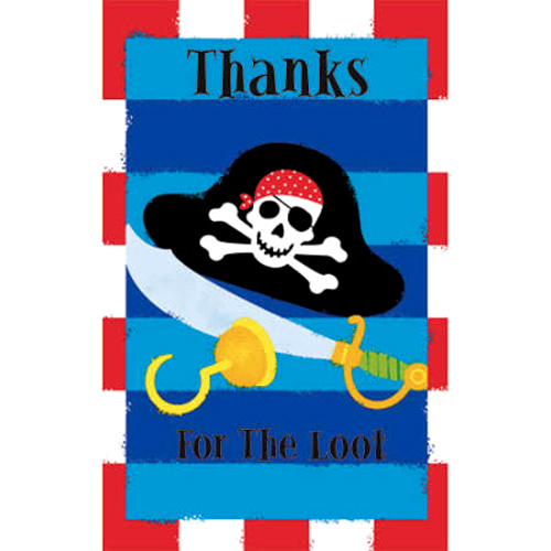 Pirate Party Thank You Notes w/ Envelopes (8ct)