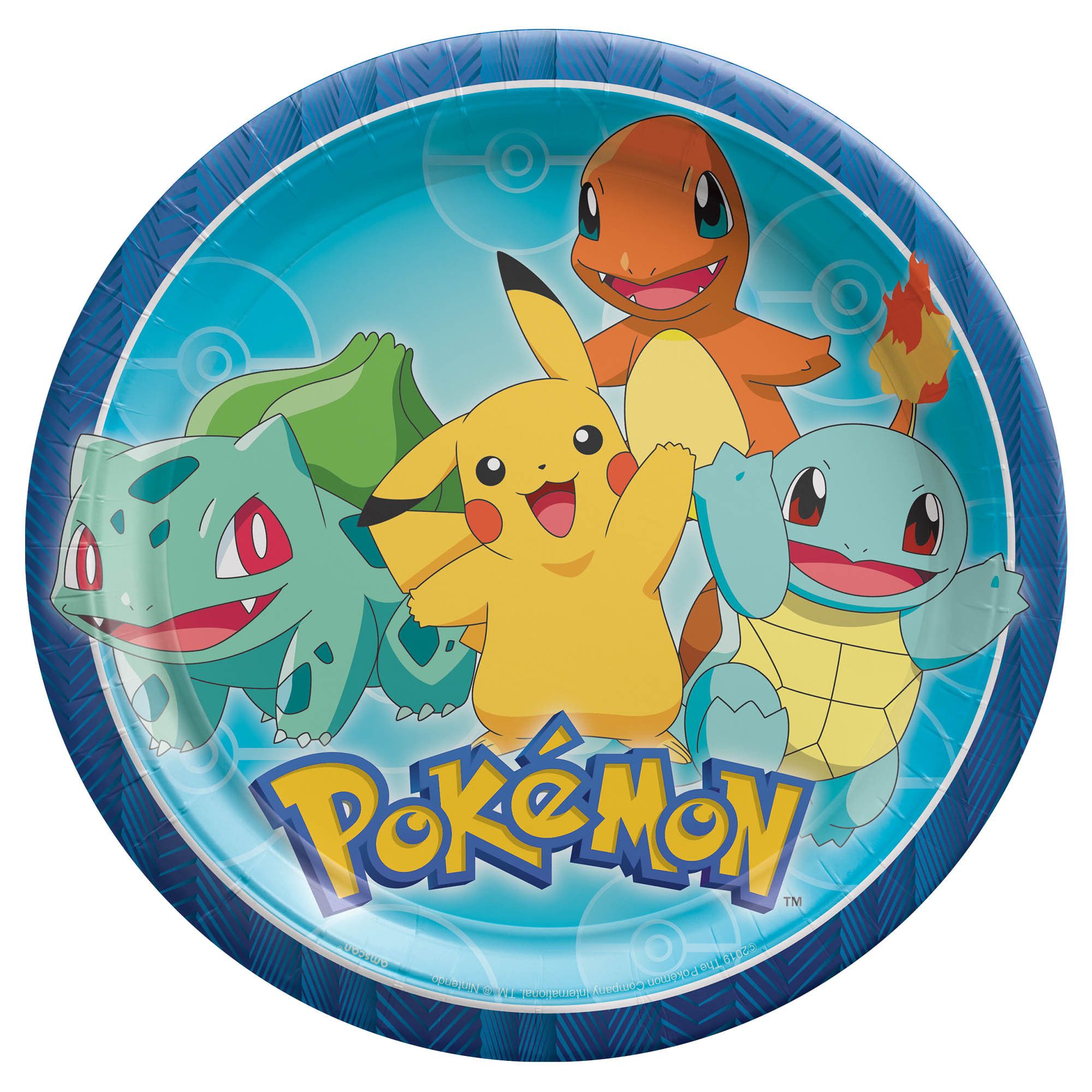 Pokemon 'Classic' Large Paper Plates (8ct)