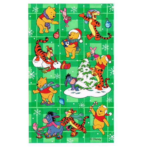 Winnie the Pooh Christmas Stickers (2 sheets)