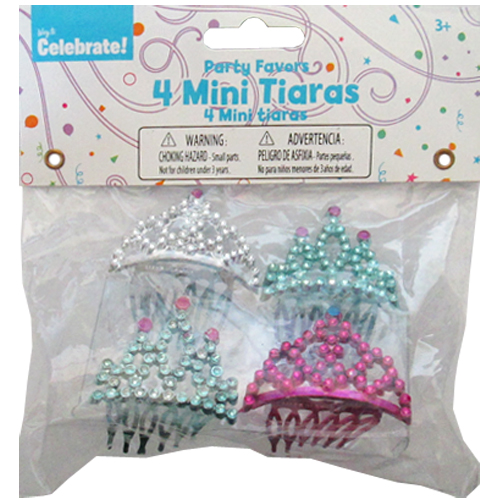 Princess Mini Tiaras / Favors (4pc)